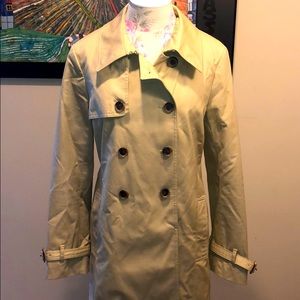 J.Crew Satin Lined Refined Cargo Style Trench Coat
